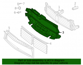 Lower radiator duct for Mercedes H247 GLA 20-23 M260