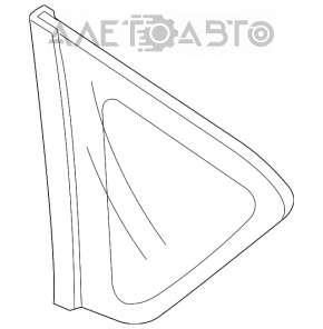 Fixed glass window in the body left Mazda3 03-09 HB