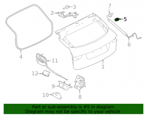 Left tailgate bumper Jaguar F-Pace X761 17-