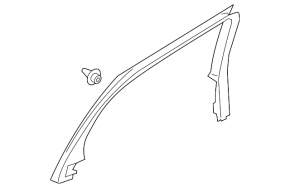 Door frame inner rear left Lincoln MKC 15- scratch