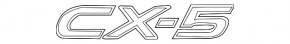 Emblem inscription "CX-5" trunk door Mazda CX-5 13-16