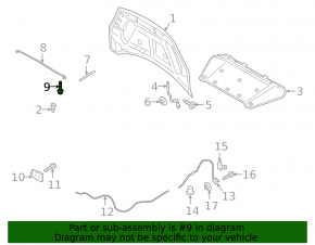 Ford Escape MK4 20-24 Bonnet Support Latch Bracket