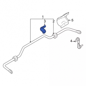 Rear stabilizer mounting bracket right Ford Escape MK4 20-24