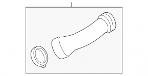 Intercooler pipe from turbine right BMW X5 F15 14-18 4.4T