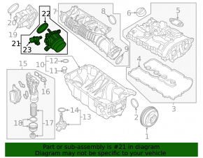 Map Sensor BMW X1 F48 20-22 B46 with housing