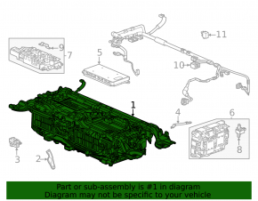 Honda CRV 20-22 hybrid battery assembly. 268V, 134K