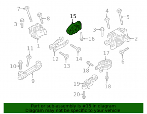 Engine mount rear right Volvo XC40 19-25