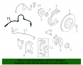 ABS sensor front left Mini Cooper F56 3d 14-20