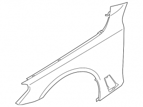 Front left fender BMW 5 G30 17-23 Fender & liner, M5