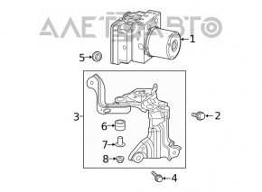 ABS bracket ABS Toyota Rav4 19- 2.5