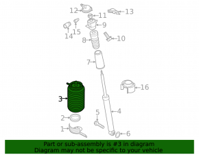 Rear left air spring for Audi A7 12-18