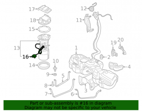Fuel level sensor Audi Q7 16- 3.0T