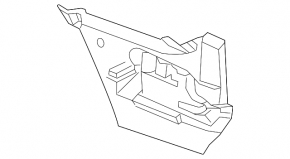 Left rear bumper mount for BMW 5 F10 14-16