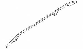 Longitudinal roof rail left BMW X7 G07 19- black