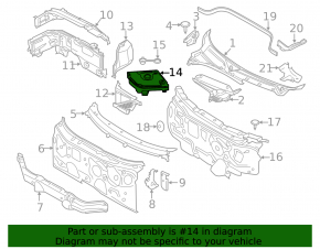 Mini Cooper 14-24 battery cover