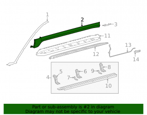 Right threshold Lexus LX600 22-24