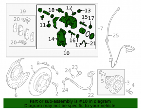 Rear left support Kia Niro 17-22 HEV