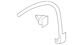 Front right fender arch trim for VW Tiguan 09-18, SEL, on the fender, scratches, broken fasteners