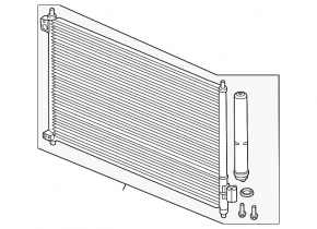 Air conditioning radiator condenser Acura ILX 17-22 2.4