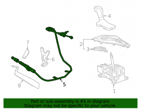 Chevrolet Camaro 16- Automatic Transmission Cable