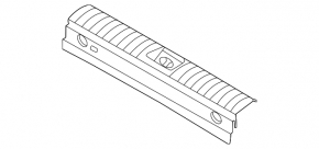 Black trunk opening trim for Hyundai Tucson 22-25