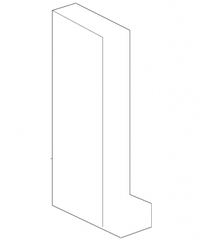Lower left rear bumper bracket for Hyundai Elantra AD 17-18 pre-restyling
