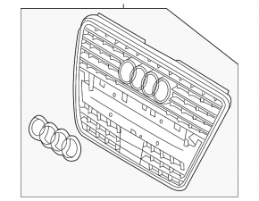 Radiator grille grill Audi Q5 8R 09-12 dorest