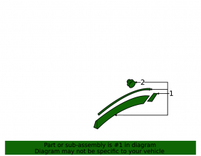 Subaru Ascent 19-26 rear left fender arch trim