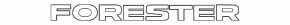 Emblem inscription FORESTER Subaru Forester 19- SK