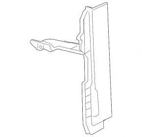 Radiator deflector left Chevrolet Cruze 11-15, 1.8