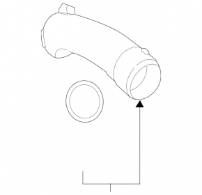 Turbocharger pipe Mercedes W213 E 300 17-19 2.0T