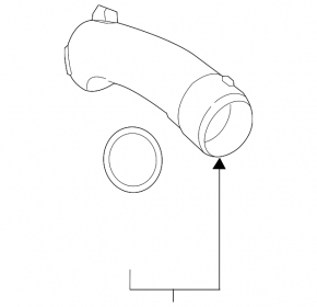 Turbocharger pipe Mercedes W213 E 300 17-19 2.0T