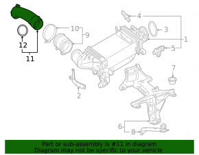 Turbocharger pipe Mercedes W213 E 300 17-19 2.0T