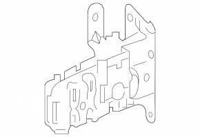 Front bumper lower reinforcement bracket, left, Mercedes Metris W447 16-23