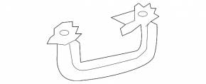 Ceiling handle rear left Ford C-max MK2 13-18 gray