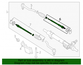 Steering rod left Nissan Maxima A36 16- CTR