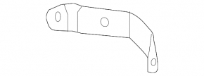 Rear bumper mount outer left Ford Explorer 16-19