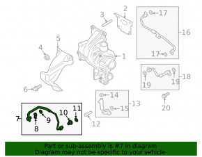 Ford Edge 19-24 2.0T Turbo Oil Supply Line