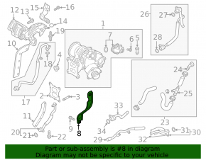 VW Tiguan 18-24 turbocharger bracket