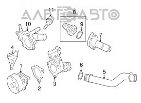 Thermostat Housing Nissan Rogue 14-20