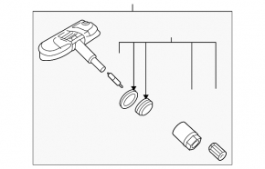 Wheel pressure sensor for Audi A4 B8 08-16
