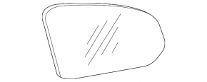 Mirror element left Volvo XC40 19-25 heating, auto-dimming, BSM