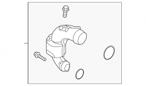 Air duct with resonator Volvo XC40 19-22
