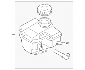 BMW 3 G20 19- Brake fluid reservoir with lid
