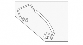Air conditioning condenser-compressor pipe VW Atlas 24-25 2.0T