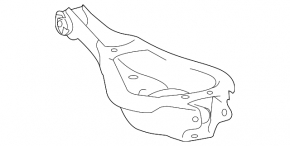 Lower control arm under spring rear left Lexus RX350 RX450h 16-22