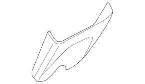 Black interior mirror cover for the Audi Q8 19-25