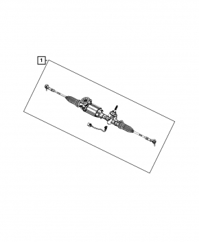Steering rack Chrysler 200 15-17 chip defect