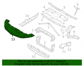 TV cover BMW 7 G11 G12 16-19 B58 plastic