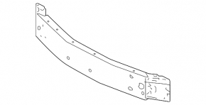 Front bumper reinforcement Toyota Camry v70 18-24 usa aluminum